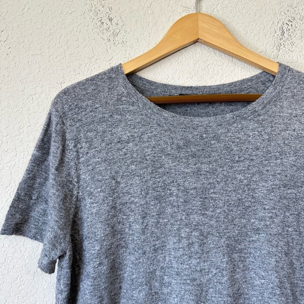 JENNI KAYNE Everyday Tee T-Shirt in Grey Recycled Polyamide - Picture 3 of 8